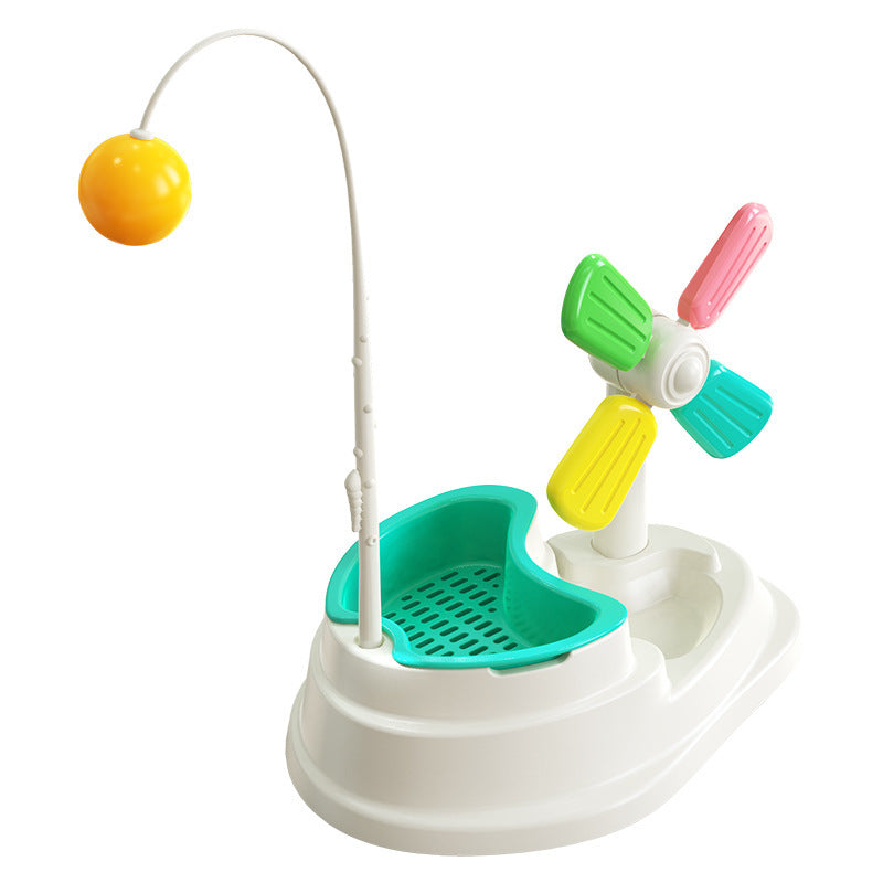Interactive Indoor Cat Toy With Grass