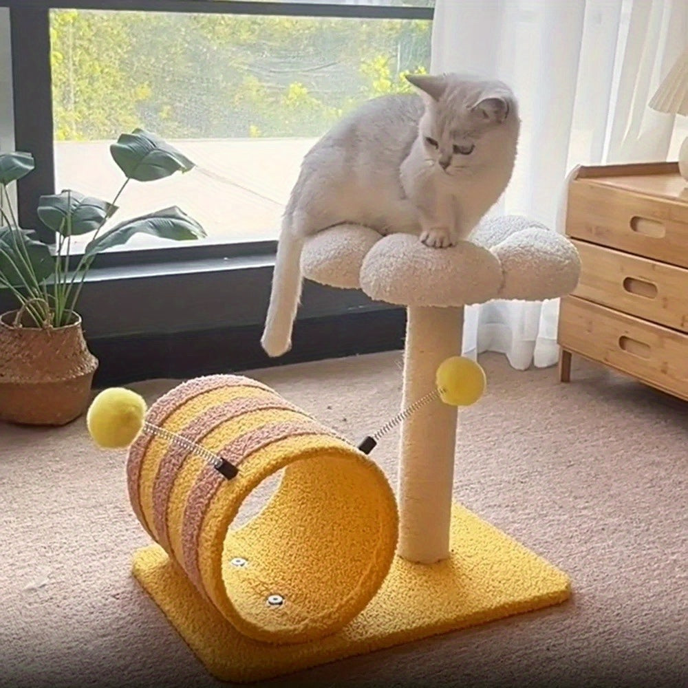 Bee Cat Climbing Frame With Tunnel