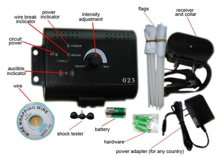 Electronic Barrier Fence for Dogs