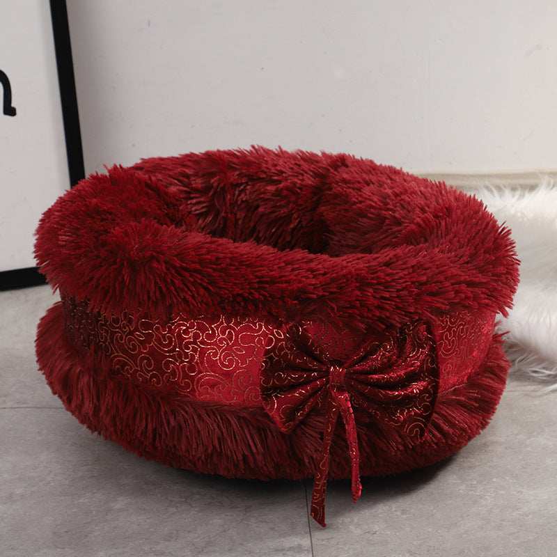 Ribbon Bow Princess Pet Bed