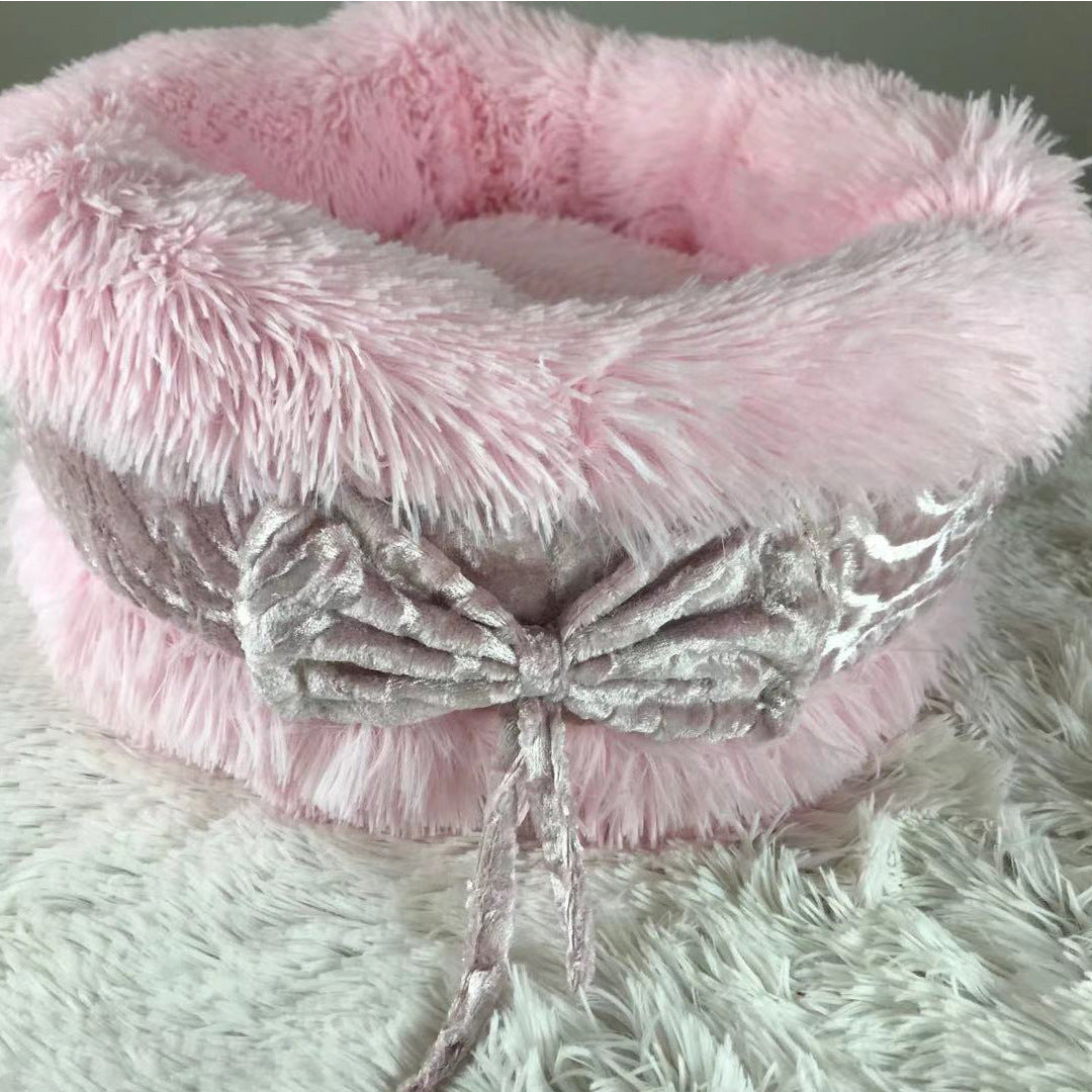 Ribbon Bow Princess Pet Bed