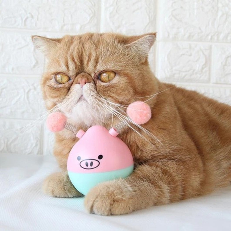 Automatic PomPom Crazy Tumbler Pet Toy