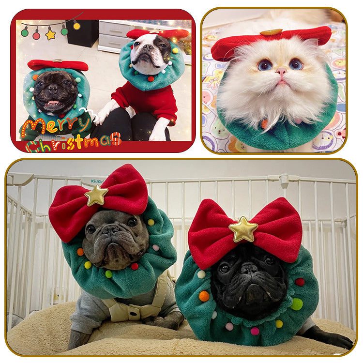 Christmas Pet Bow-Knot Collar