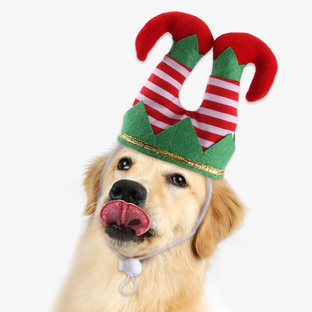 Elf Stockings Headgear for Pets