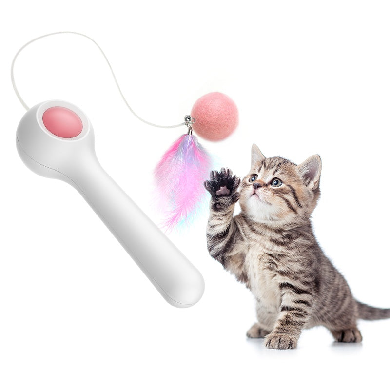 Gravity Cat Stick Toy with Ball