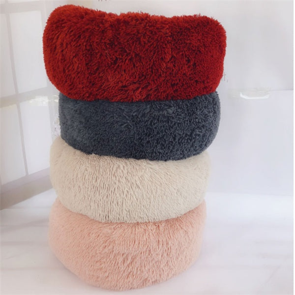 Super Soft Round Fluffy Nest Bed for Pets