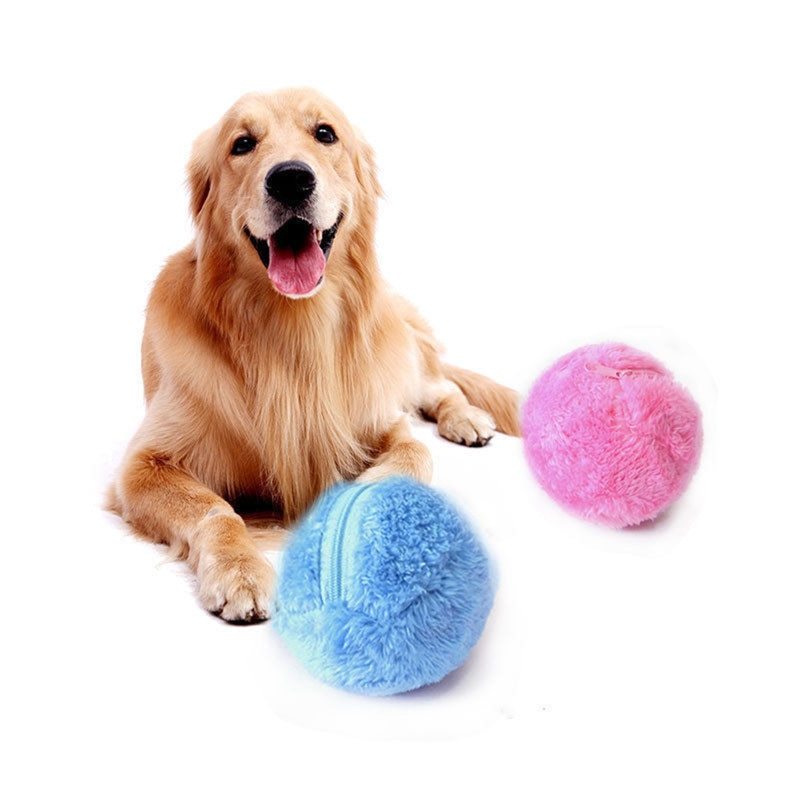 Automatic Plush Pet Toy Ball