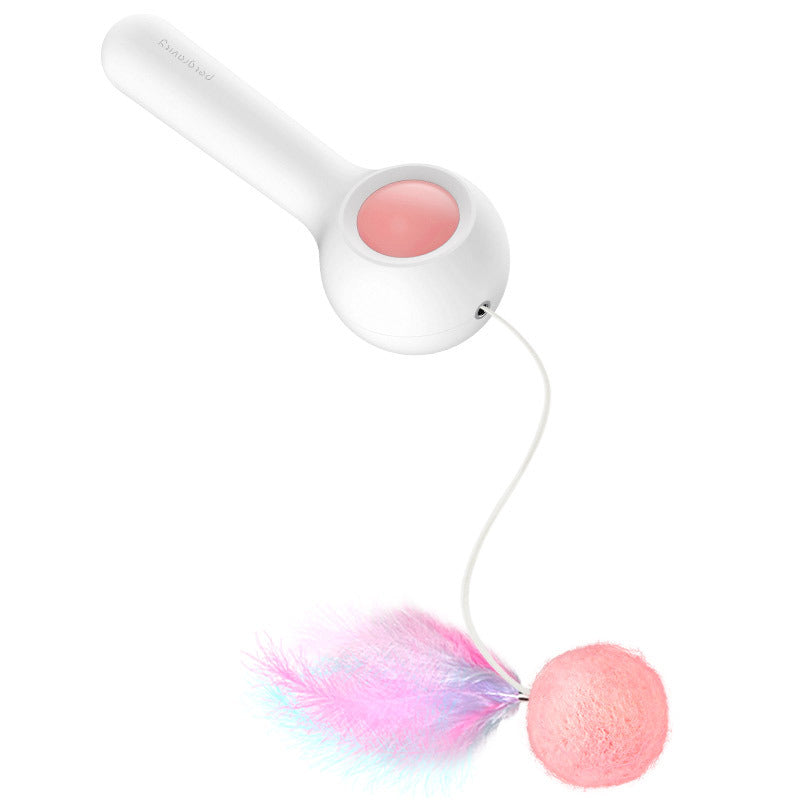 Gravity Cat Stick Toy with Ball