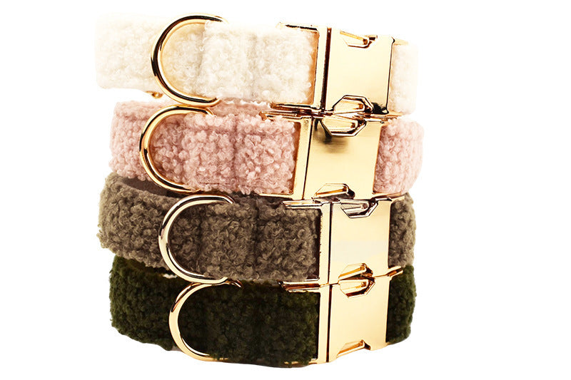 Fuzzy Pet Collar, Leash and Bow
