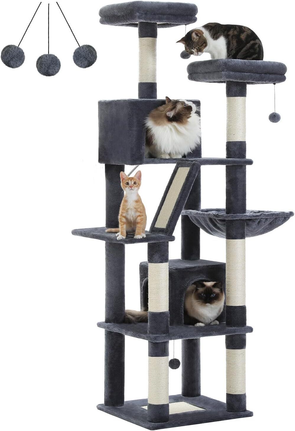 PAWZ 180cm Large Multi Cat Tree For Indoor Cats