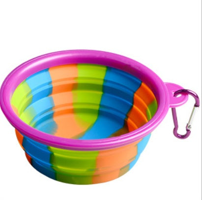 Foldable Silicone Pet Water Bowl