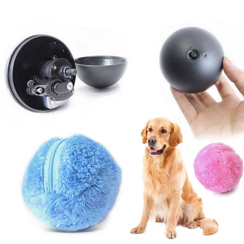 Automatic Plush Pet Toy Ball