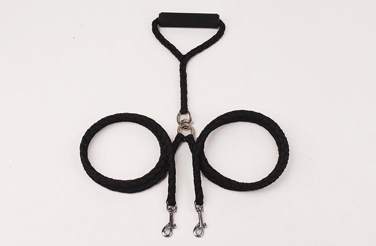 Braided Dual Dog Leash