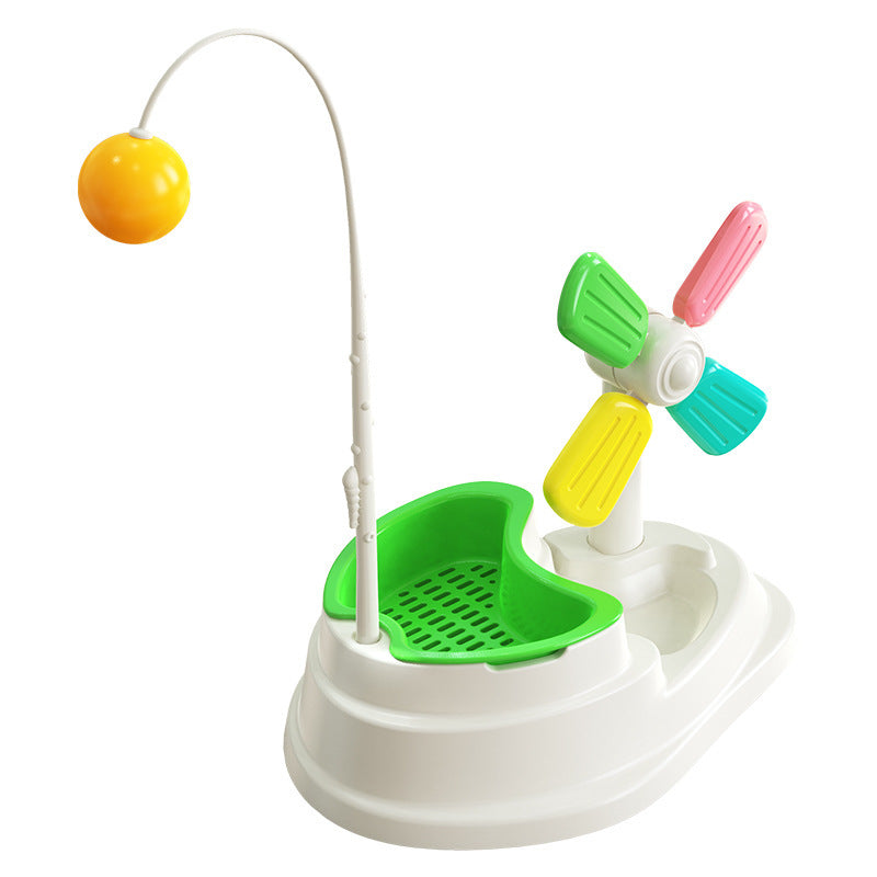 Interactive Indoor Cat Toy With Grass