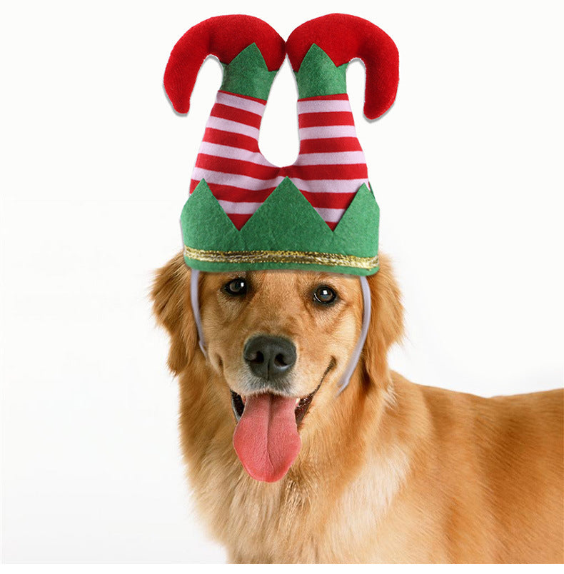 Elf Stockings Headgear for Pets