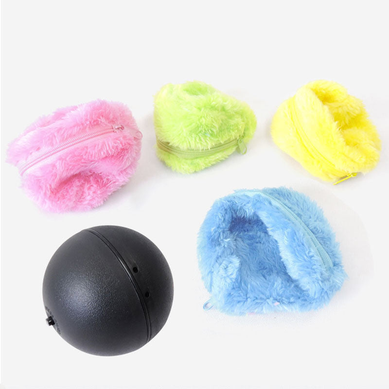 Automatic Plush Pet Toy Ball