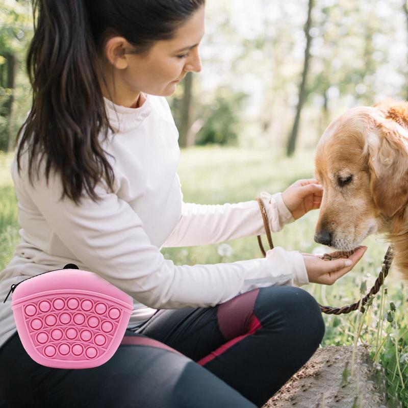 Silicone Feed Treat Pouch Pet Training Bag Bundle