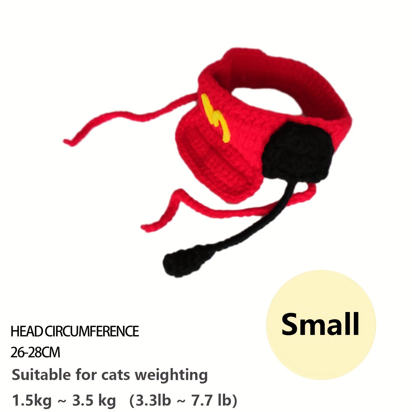 Knitted Small Pet Fast Food Worker Costume