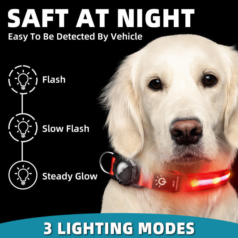 Air Tag Light Up Collar
