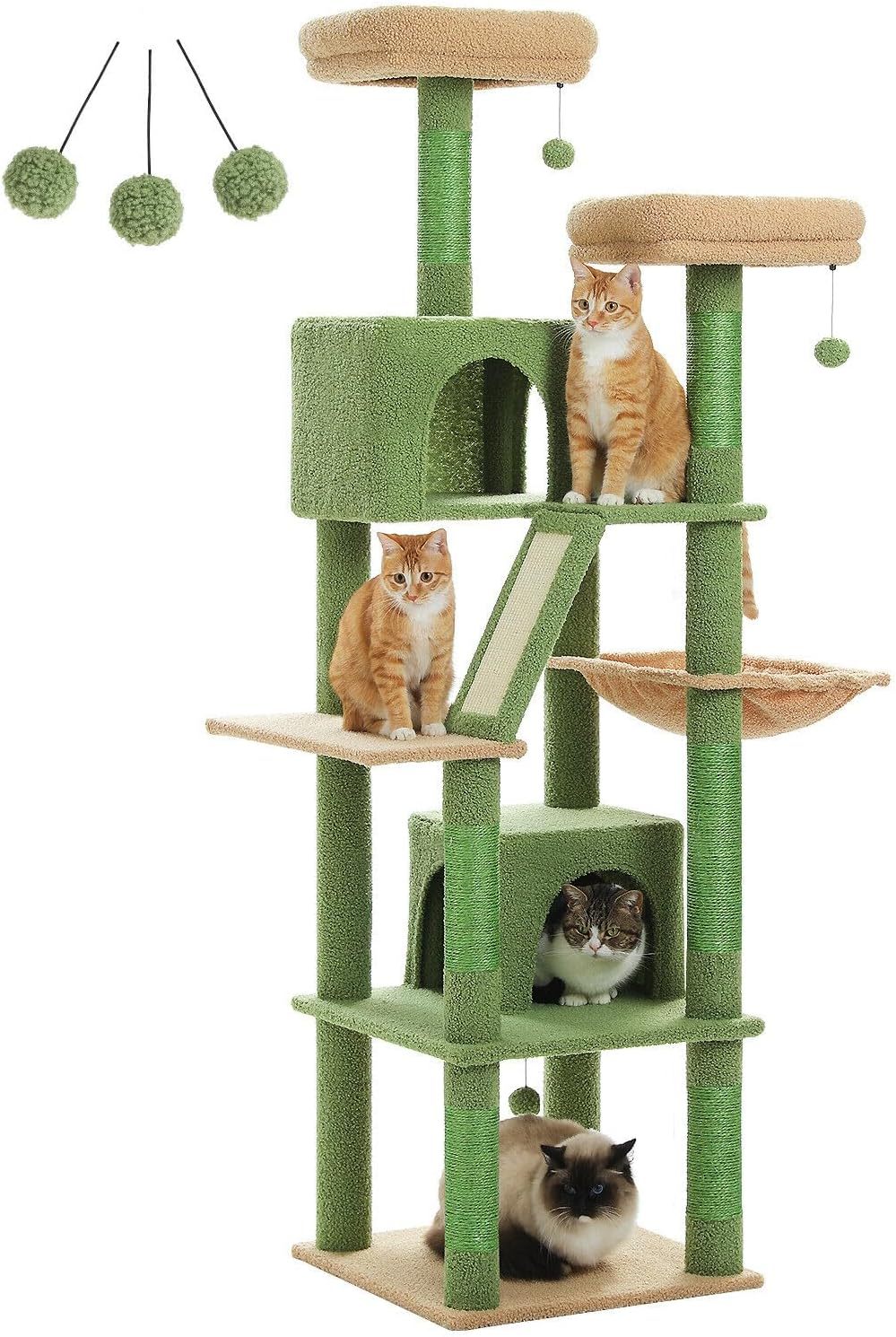 PAWZ 180cm Large Multi Cat Tree For Indoor Cats