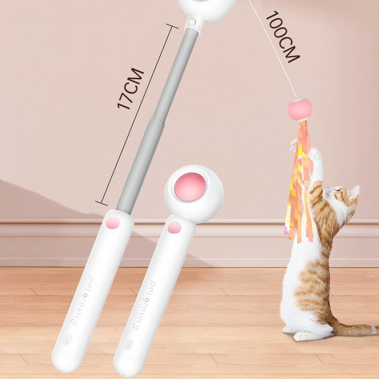 Retractable Chewable Cat Toy Stick