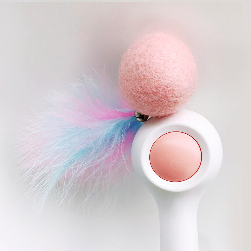 Gravity Cat Stick Toy with Ball