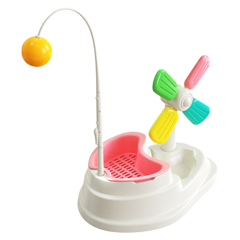 Interactive Indoor Cat Toy With Grass