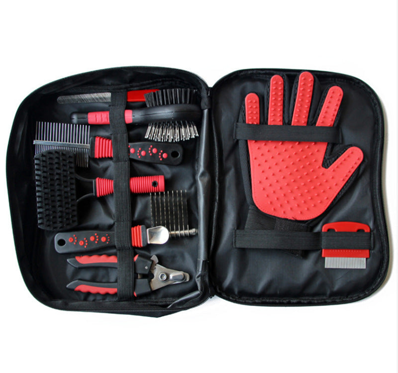 Portable Cleaning and Grooming Set for Pets