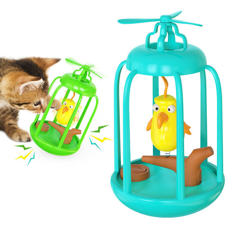 Funny Birdcage Tumbler Cat Toy