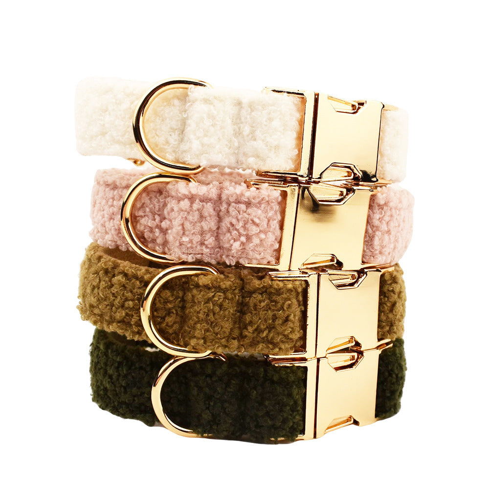 Fuzzy Pet Collar, Leash and Bow