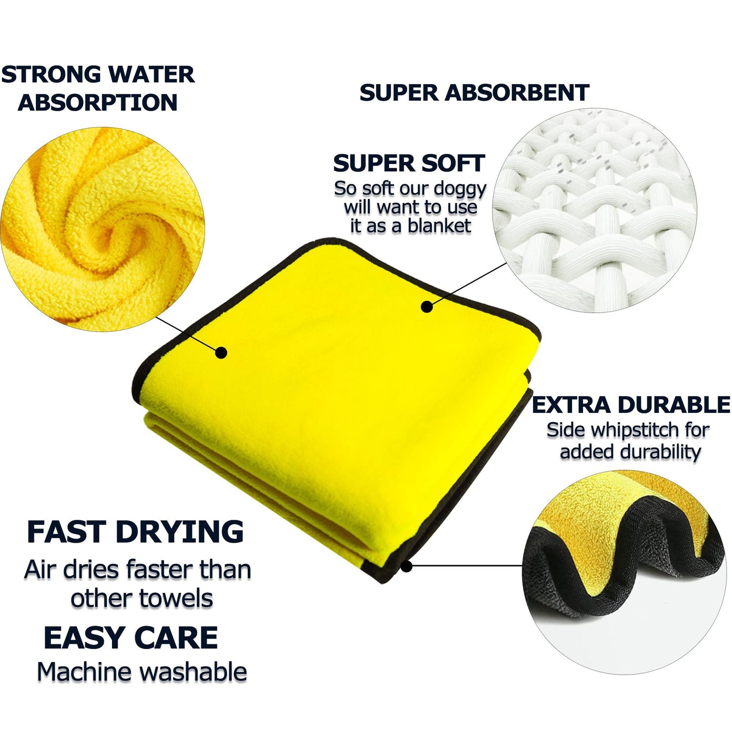 Super Absorbent Quick Drying Micro-Fiber Pet Towel/Robe