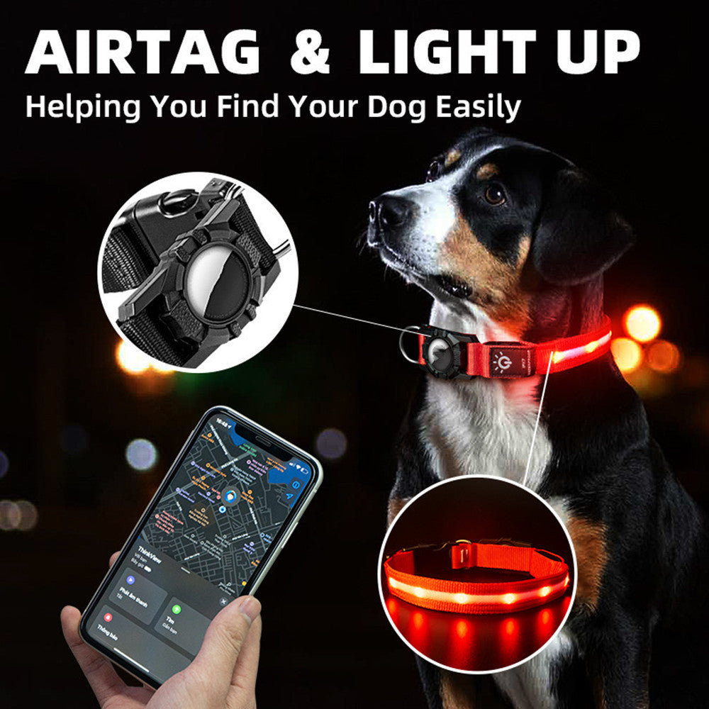 Air Tag Light Up Collar