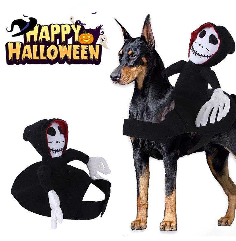 Skeleton on Back Pet Halloween Costume