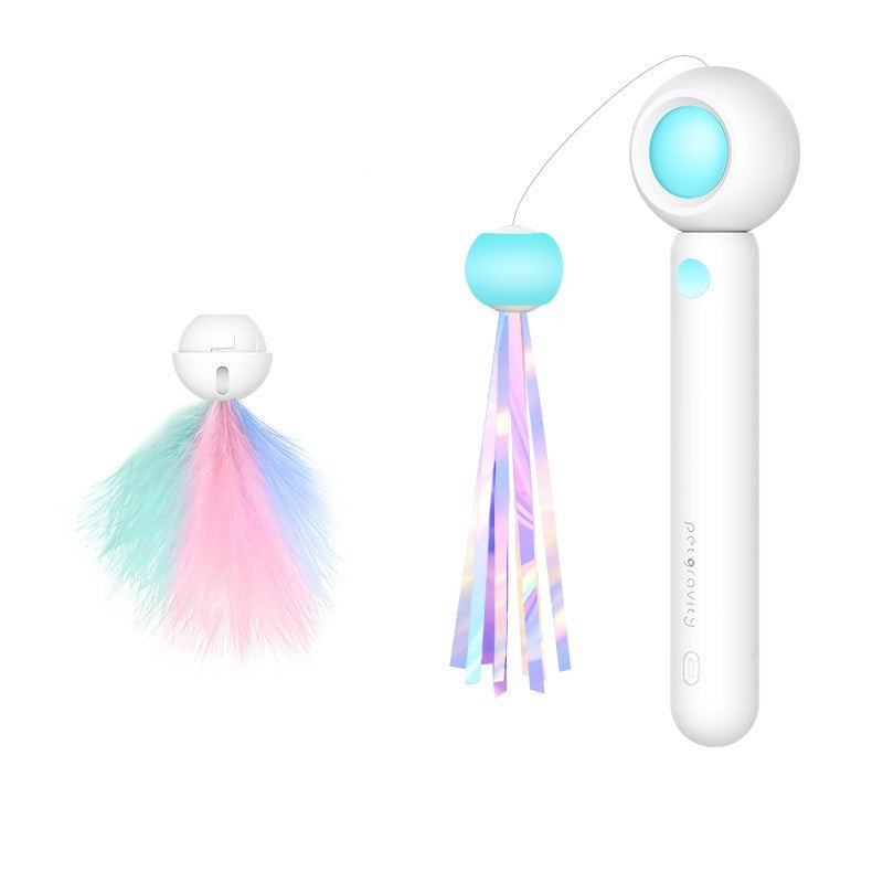 Retractable Chewable Cat Toy Stick