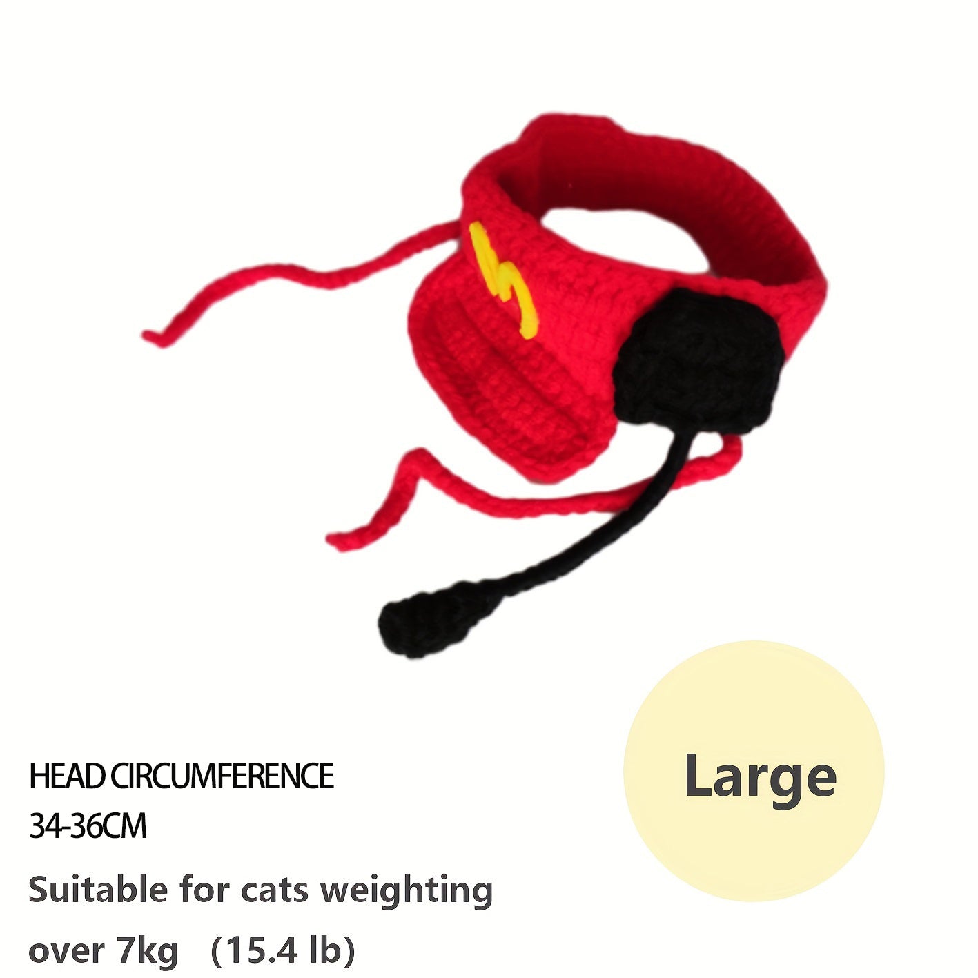 Knitted Small Pet Fast Food Worker Costume