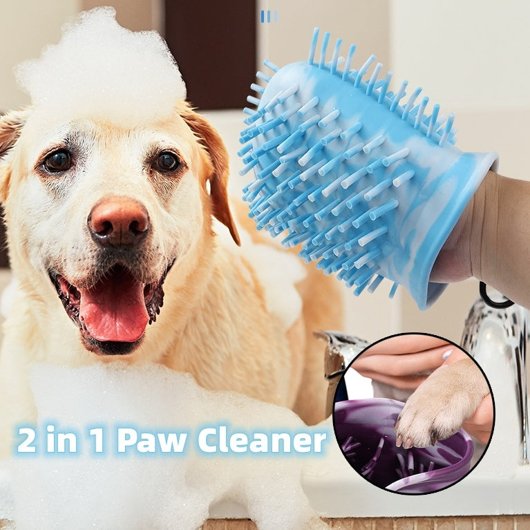 2 In 1 Silicone Dog Paw Cleaner/Grooming Cup