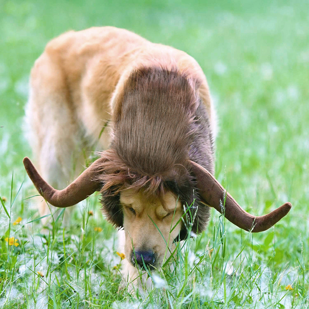 Horned Headdress for Pets Funny Costume