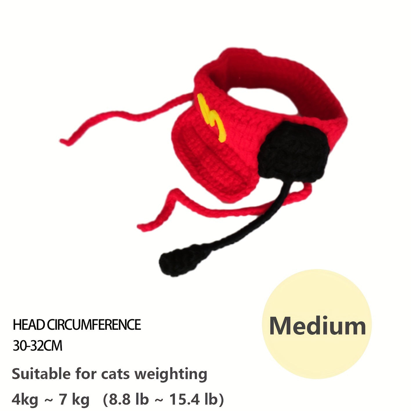 Knitted Small Pet Fast Food Worker Costume