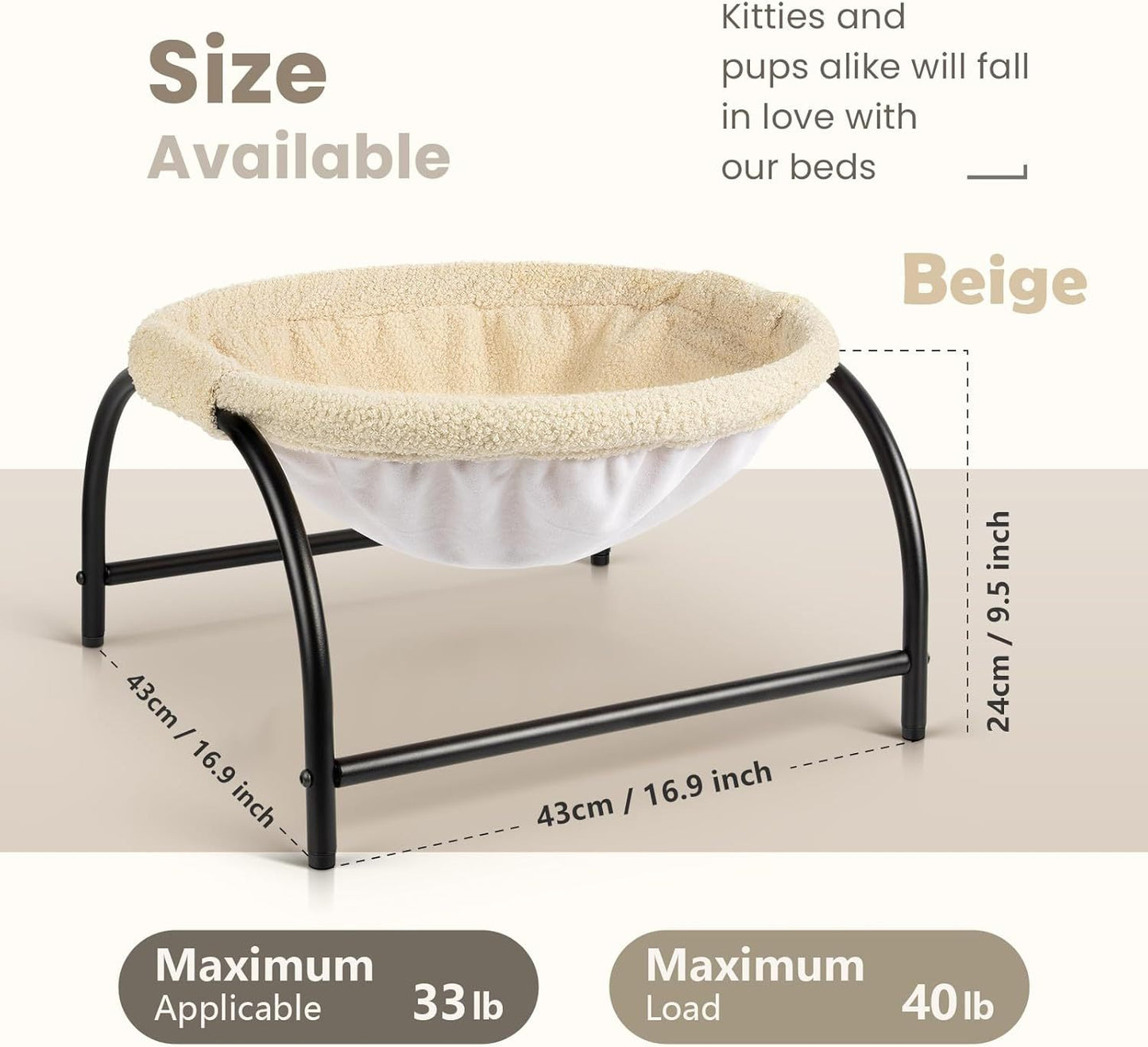 Raised Pet Hammock Nest