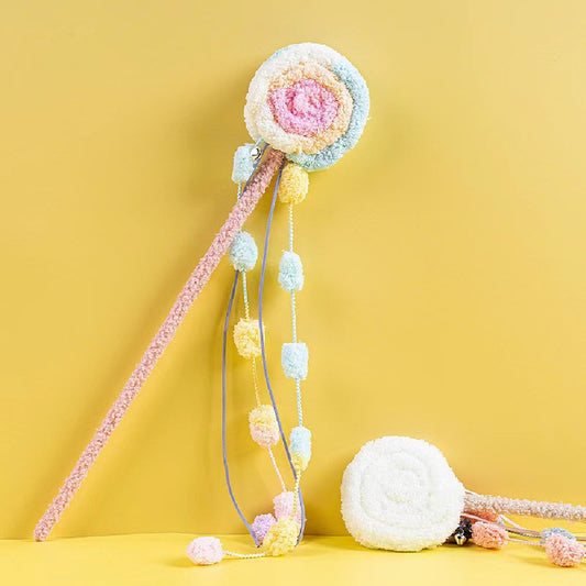 Cute Cat Velvet Lollipop Shape Cat Toy
