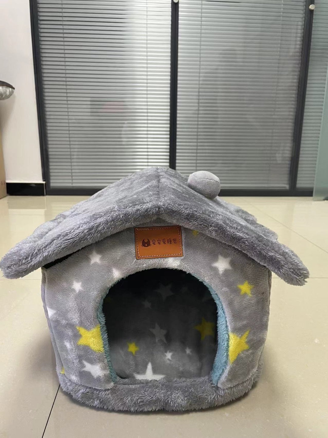 Foldable Pet Villa for Sleep w/ Removable Nest
