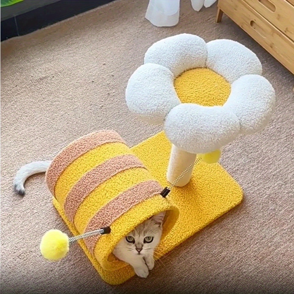 Bee Cat Climbing Frame With Tunnel