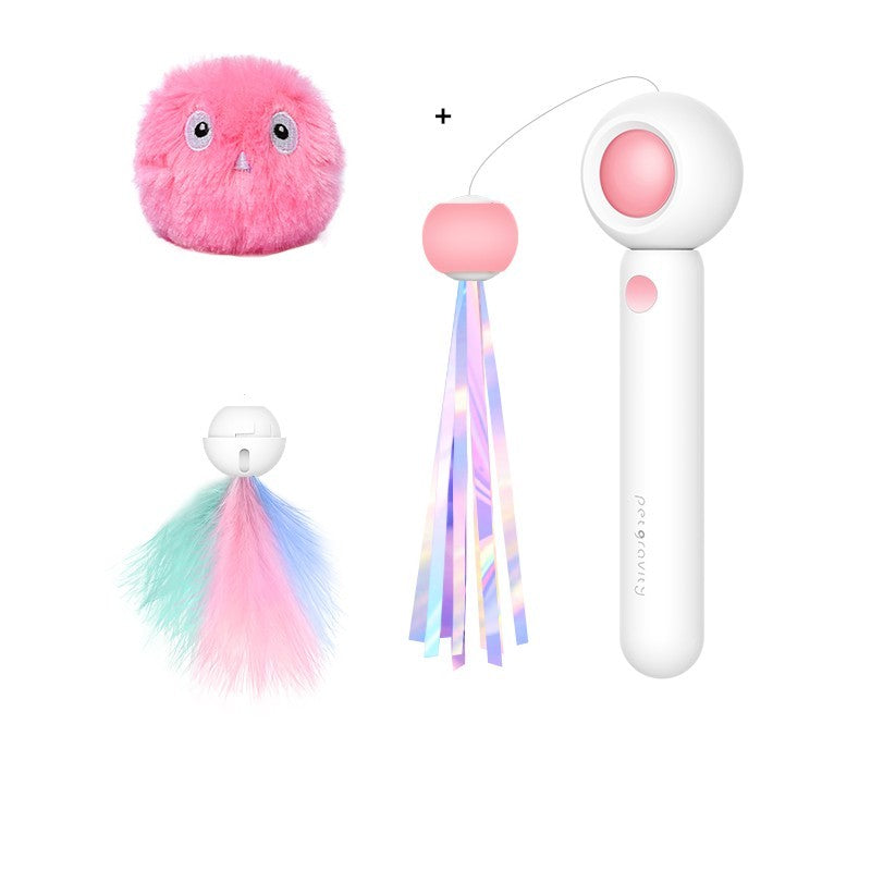 Retractable Chewable Cat Toy Stick